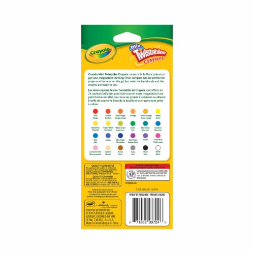 Crayola® Twistables™ Mini Crayons Perspective: back