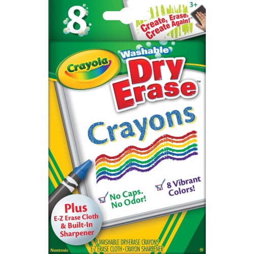 Crayola® Washable Dry-Erase™ Crayons Perspective: back