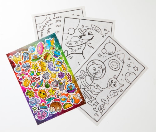 Crayola Cosmic Cats ...and Other Galactic Things Coloring Book Perspective: back