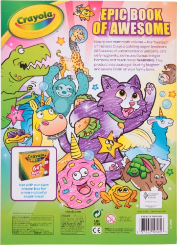 Crayola® Epic Book of Awesome Coloring Book Perspective: back