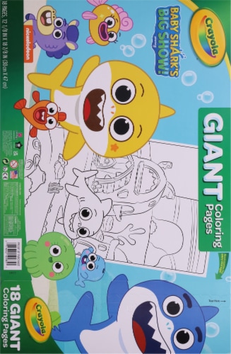 Crayola® Baby Shark Giant Coloring Pages Perspective: back