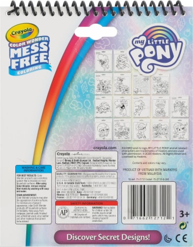 Crayola My Little Pony Color Wonder Mess Free Activity Pad Perspective: back