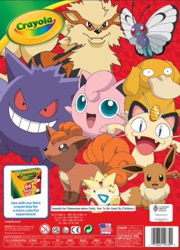 Coloring a Crayola Giant Pokemon page. 