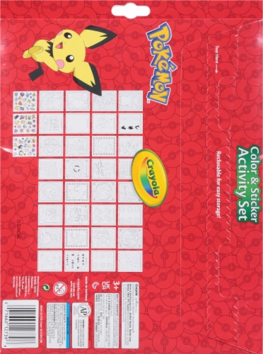 Crayola® Pokemon™ Color & Sticker Activity Set Perspective: back
