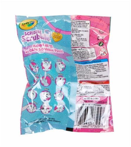 Crayola Scribble Scrubbies Washable Pet Figurines 1 ct Perspective: back