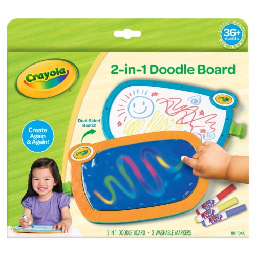 Crayola® Young Kids Double Doodle Board Perspective: back