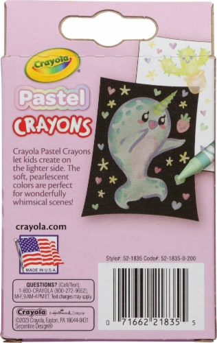 Crayola® Pastel Crayons Perspective: back