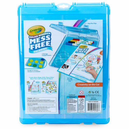 Crayola Color Wonder Mess Free: Stow & Go Studio Travel Kit Perspective: back