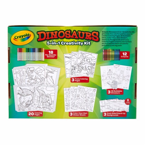 Crayola® Dinosaurs 5-in-1 Creavity Kit Perspective: back