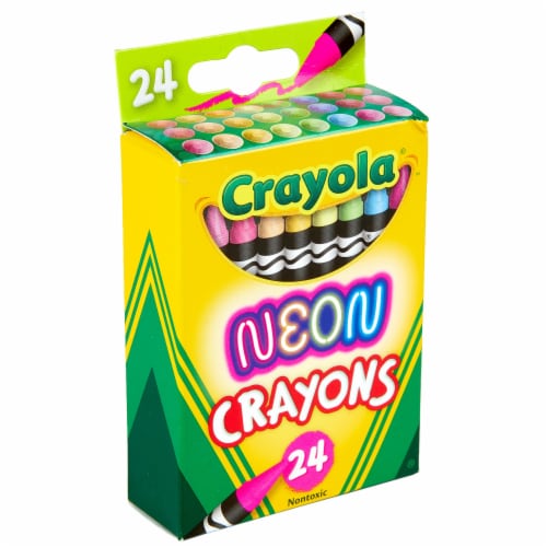 Crayola® Neon Crayons - Assorted Perspective: back