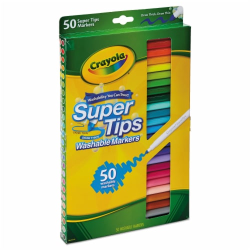 Crayola Super Tips Washable Scented Markers 50 ct Perspective: back