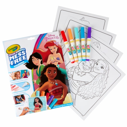Crayola® Color Wonder Mess Free™ Disney Princess Coloring Pages & Markers Perspective: back