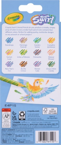 Crayola® Swirl Colored Pencils Perspective: back