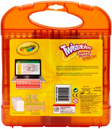 Crayola Twistables Colored Pencil Kit Perspective: back