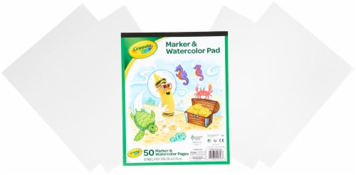Crayola® Marker & Watercolor Pad Perspective: back