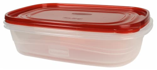 Rubbermaid Containers & Lids, Large Rectangles, 1.1 Gallon 2 Ea, Plastic  Containers