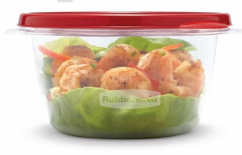 Rubbermaid® TakeAlongs Round BPA-Free Plastic Food Storage Container - 4 pack Perspective: back