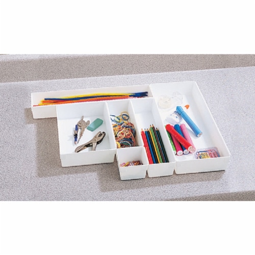 Rubbermaid 3 In. x 12 In. x 2 In. White Drawer Organizer Tray FG2912RDWHT,  1 - Foods Co.