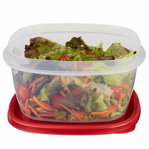 Rubbermaid® Easy Find Lids Clear Square Food Storage Container Perspective: back