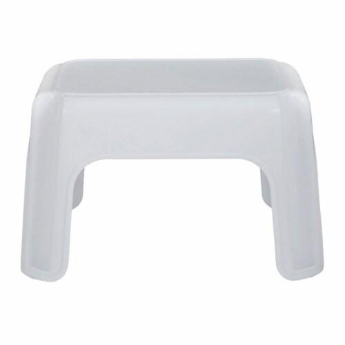 White plastic sales step stool