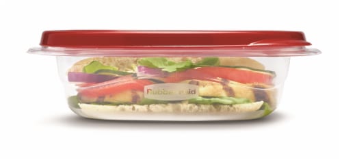 Rubbermaid® TakeAlongs® Square BPA-Free Plastic Snap Seal Food Storage Container - 4 pack Perspective: back