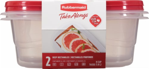 Rubbermaid 2 TakeAlongs Rectangle Food Containers with Lids