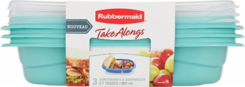 Rubbermaid® Take Alongs® Twist & Seal Leak Proof Food Storage Containers, 3  pk - Kroger