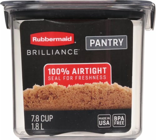 Rubbermaid Brilliance Pantry Organization Brown Sugar Container - Clear Perspective: back