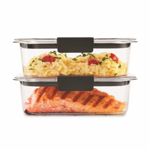 Rubbermaid® Brilliance™ 3.2-Cup Medium Food Storage Containers - Clear Perspective: back