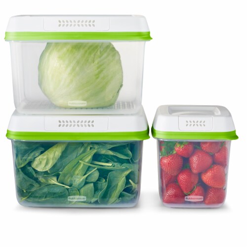 Rubbermaid Freshworks Produce Saver Container Set Perspective: back