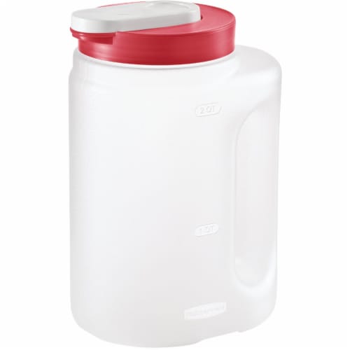 Rubbermaid® Simply Pour™ Plastic Pitcher with Multi-Function Lid-  Red/Clear, 2 qt - Kroger