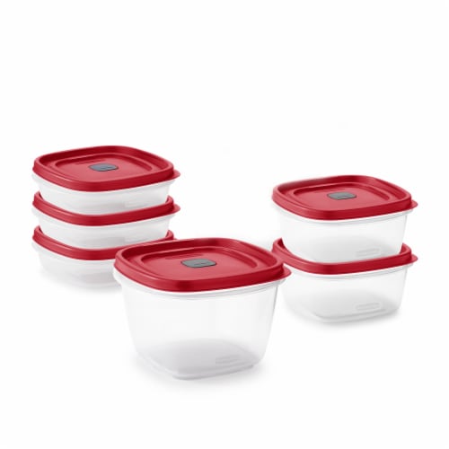 Rubbermaid® Easy-Find Lids Food Storage Container Set - Red/Clear, 4 pk -  Fry's Food Stores