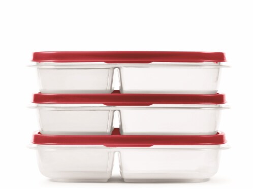 Rubbermaid® EasyFindLids™ Meal Prep Rectangular Food Storage Containers Perspective: back