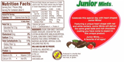 Junior Mints® Heart Shaped Creamy Mints in Pure Chocolate Valentine's Day  Candy Box, 1 box / 3.5 oz - Kroger