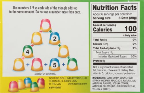 DOTS® Lemonade Fruity Assorted Chewy Candy Theater Box Perspective: back