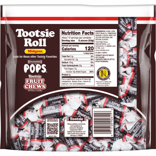 Tootsie Roll® Candy Bag Perspective: back