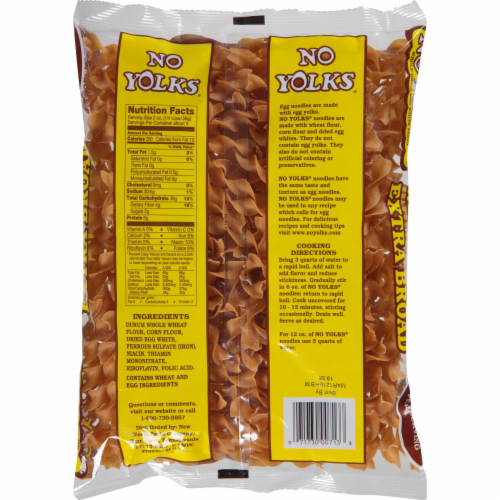 No Yolks Whole Grain Extra Broad Noodles, 12 oz Kroger