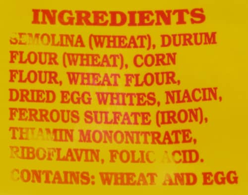 No Yolks® Broad Egg White Pasta Noodles Perspective: back