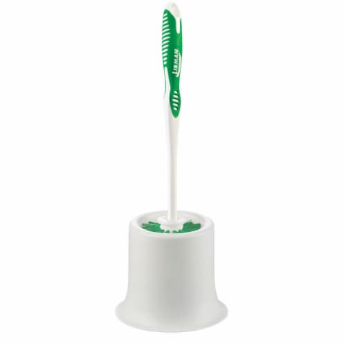 Libman® Toilet Bowl Brush and Caddy - White / Green Perspective: back