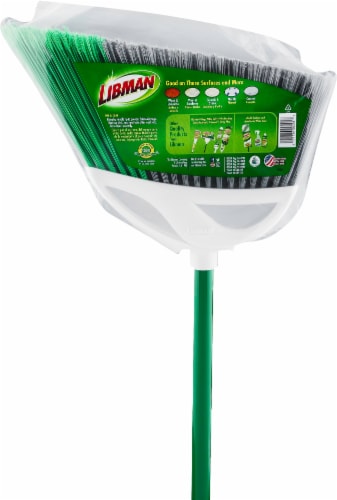 Libman® Large Precision Steel Handle Angle Broom Perspective: back