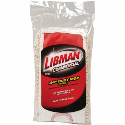Libman Commercial 24 In. Cotton Dust Mop Refill 923 Perspective: back