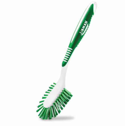 Libman® All-Purpose Dish Brush - White/Green Perspective: back