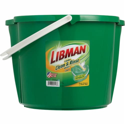 Libman® Clean & Rinse Bucket - Green Perspective: back