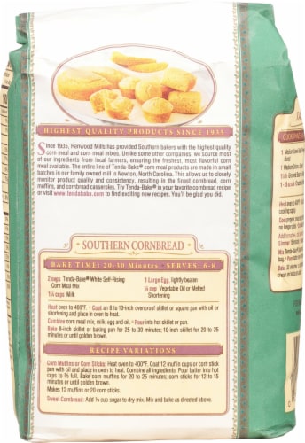 Tenda-Bake® White Corn Meal Perspective: back