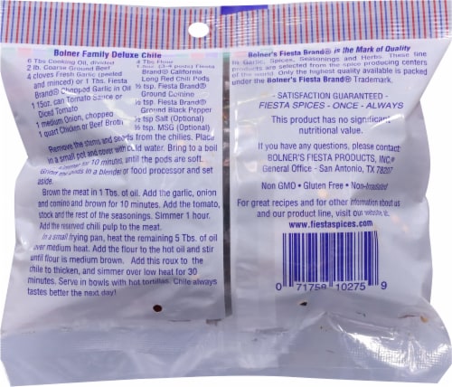 Fiesta® Extra Fancy California Long Red Chili Pods Perspective: back