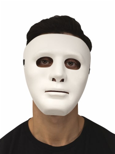 Fun World Adult Blank Mask - White Perspective: back