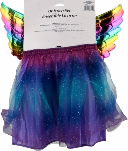 Fun World Unicorn Wing Halloween Costume Set Perspective: back