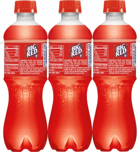 Big Red Soda Bottles Perspective: back