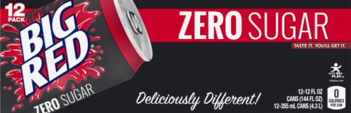 Big Red® Zero Sugar Soda Cans Perspective: back