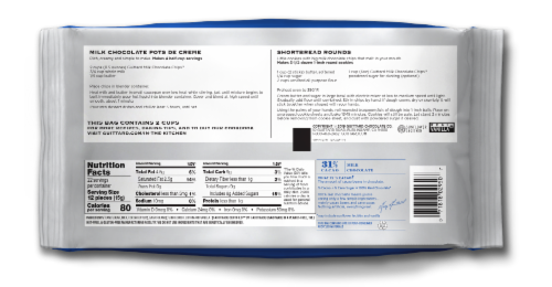 Guittard® 31% Cacao Milk Chocolate Chips Perspective: back